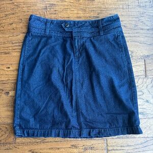 AG Adriano Goldschmied Peony Denim Jean Mini Skirt Size 28 Dark Wash